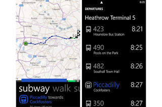 Nokia public transport application