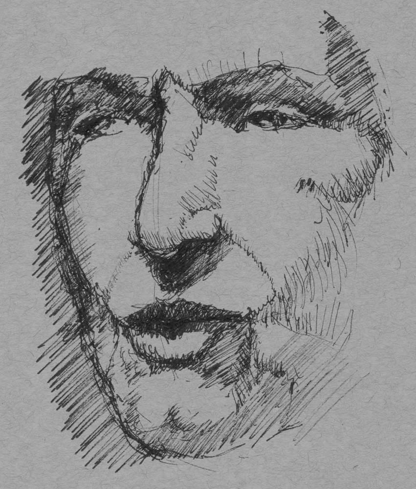 Chris Bungart Printing Drawing Painting 1st Technical Pen Sketch