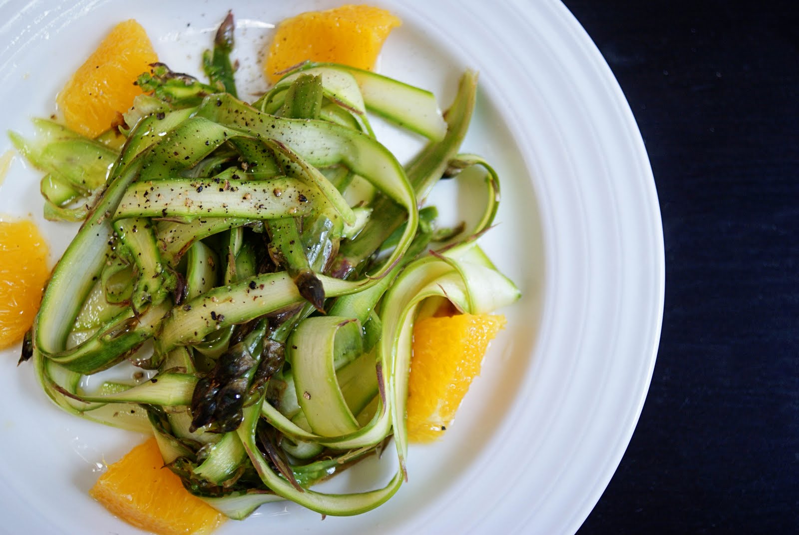 Piccante Dolce Easy Asparagus Salad and reflections on Home