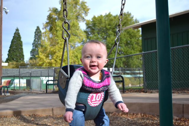 babies in swings