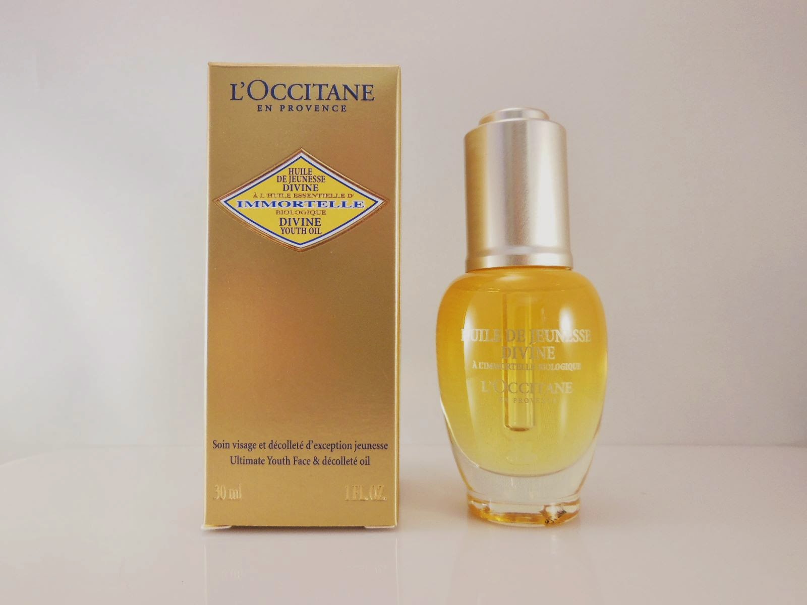 PRODUCT REVIEW L'OCCITANE EN PROVENCE IMMORTELLE DIVINE YOUTH OIL AND
