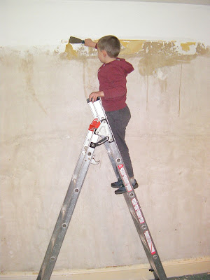bare plaster walls after removing wallpaper home redecoration