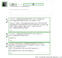 A G+ post from a Community