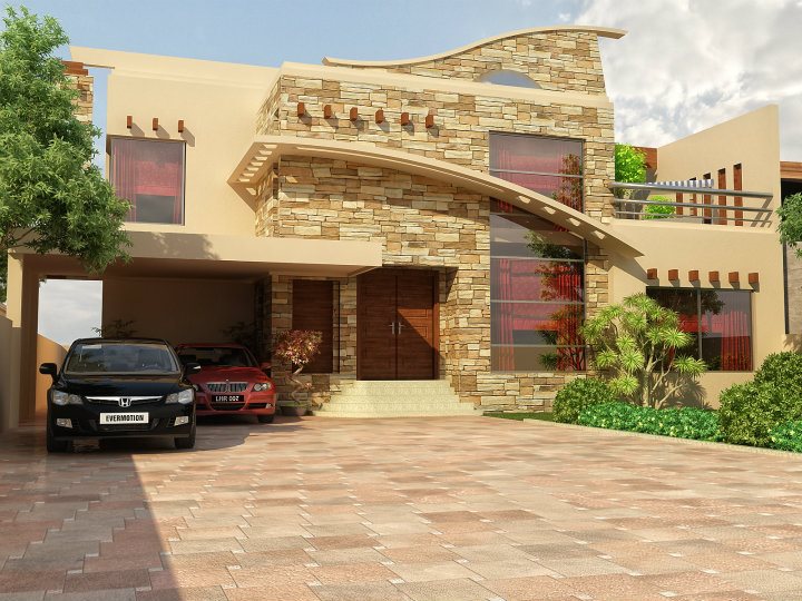 3D Front Elevation com 1 Kanal 10 marla 5 marla Plan 3D Front Elevation com 1 K 10 marla 5 marla Plan