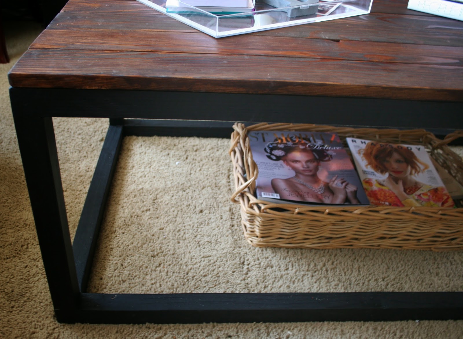 Just A Darling Life My DIY West Elm Inspired Coffee Table, for only 50!