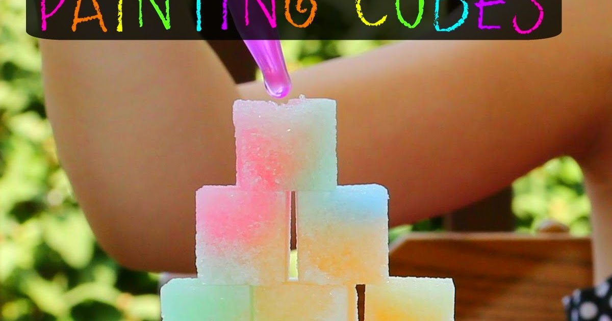 Painting Sugar Cubes Still Playing School