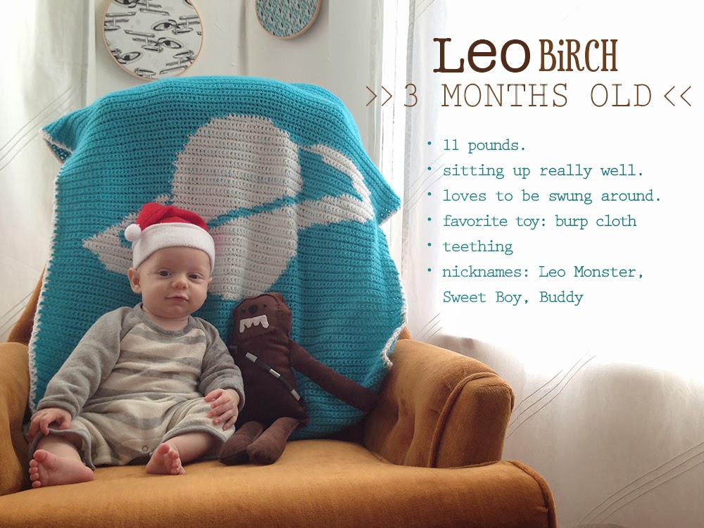 baby, baby boy, growth, progress report, three months old, baby boy growth progress post for a blog. Three months old. via Oh, Hopscotch!