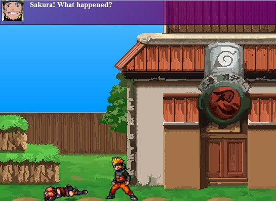 Gráficos simples, mas muito divertido! Jogo Naruto Game