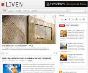 Liven Blogger Template