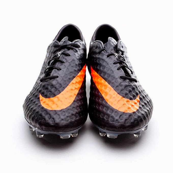 nike hypervenom negro y naranja