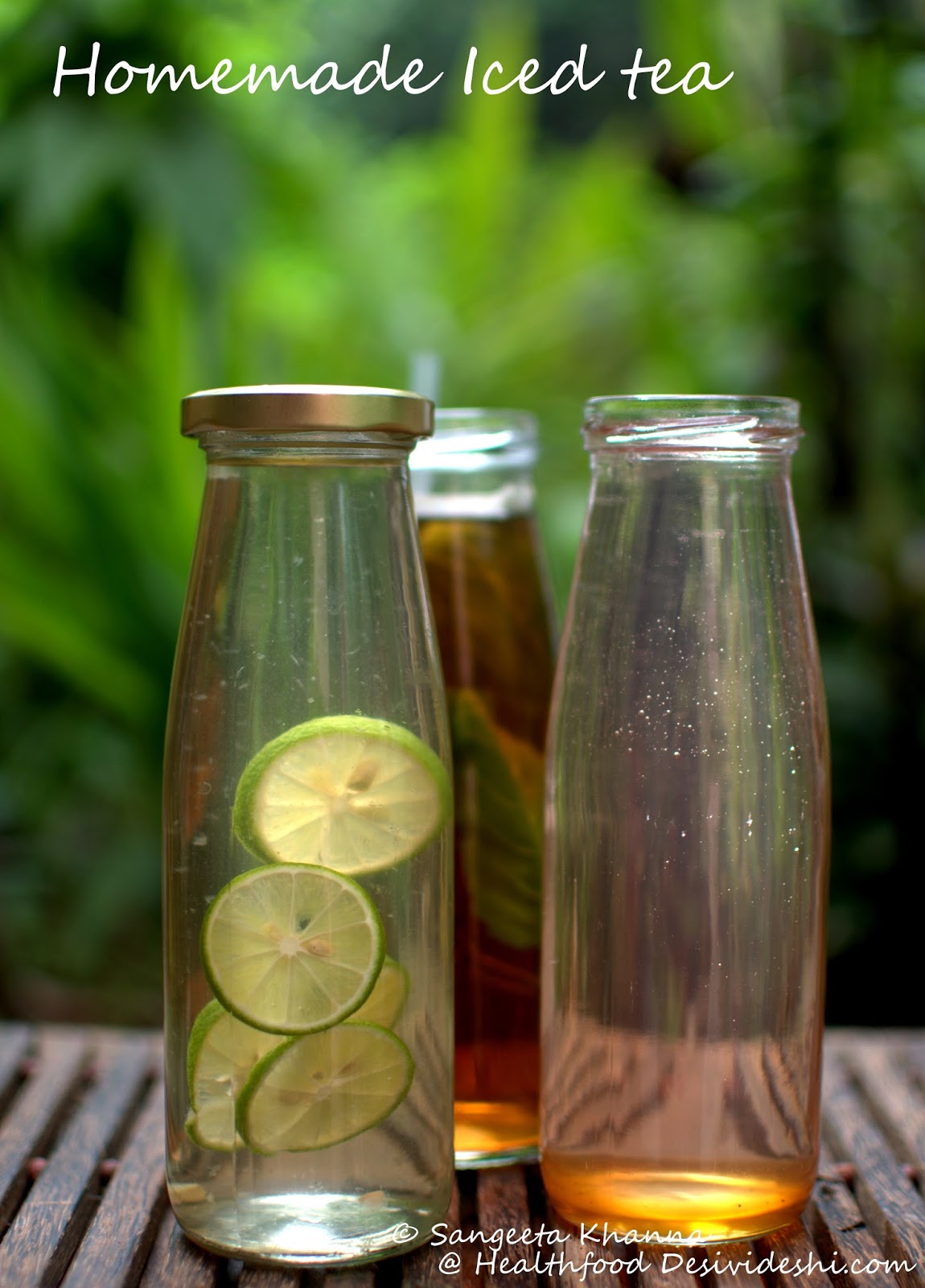 home made 'real' iced teas basic recipe of Iced tea staying away