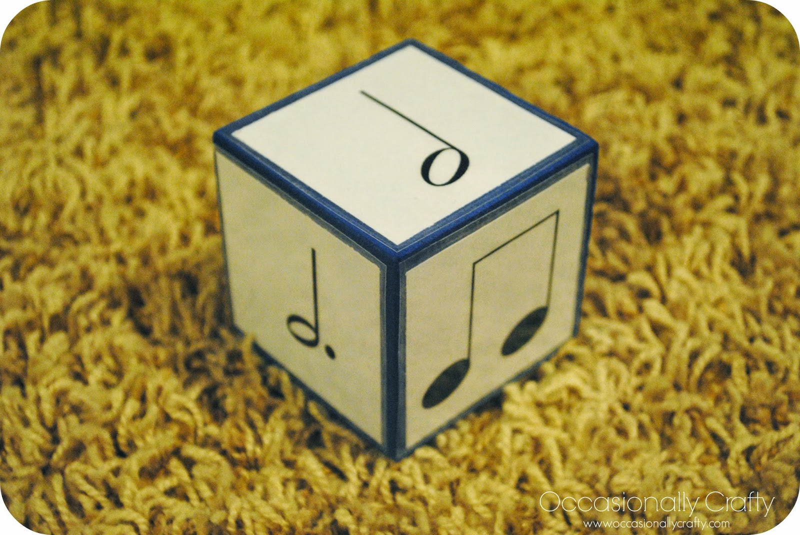 Music Dice Occasionally Crafty Music Dice