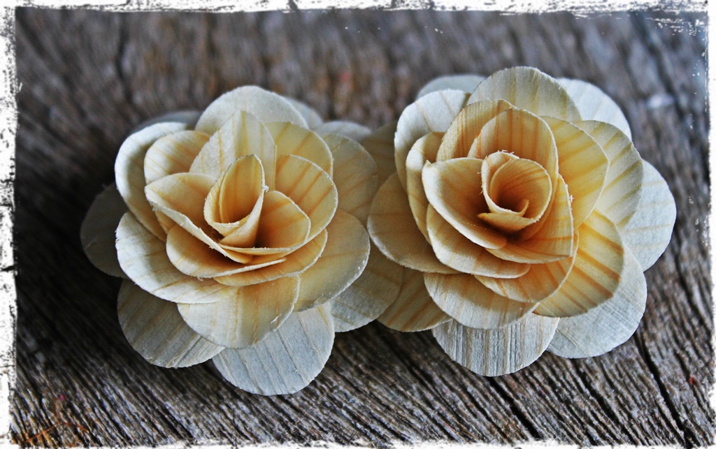 Tutorial on How to Make Wooden Roses Using Birch wood Shavings Reduce