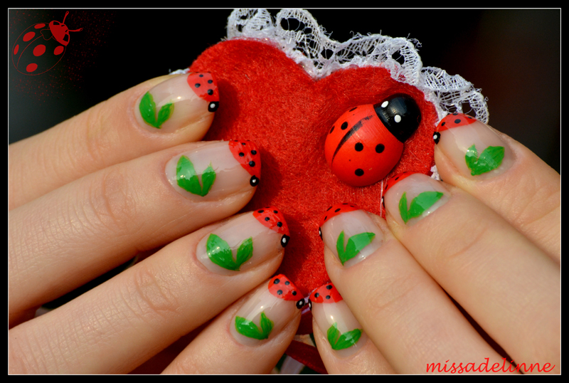 Ladybug Nails