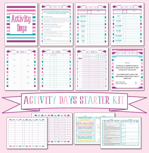Activity Day Ideas Activity Days Starter Kit