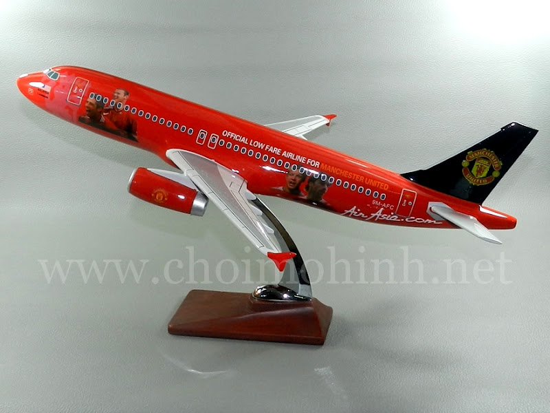 Mô hình máy bay dân dụng Manchester United AirAsia Airbus A320