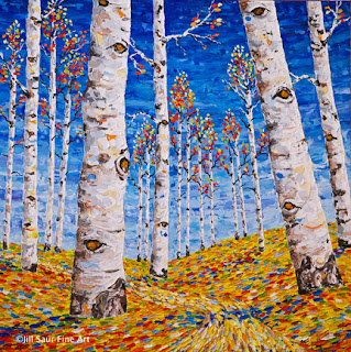 aspen tree painting