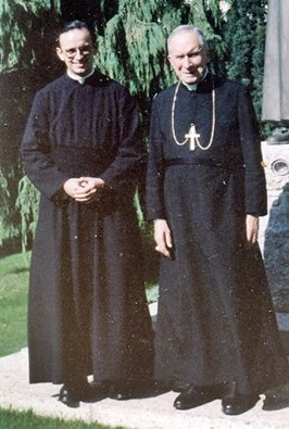 Pe. Ernesto Cardozo e Mons. Marcel Lefebvre