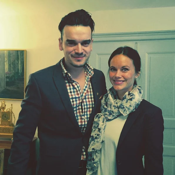 Princess Sofia of Sweden met with Admir Lukacevic, founder and head of Sweden's Sports Without Borders (Idrott Utan Gränser) at the Royal Palace