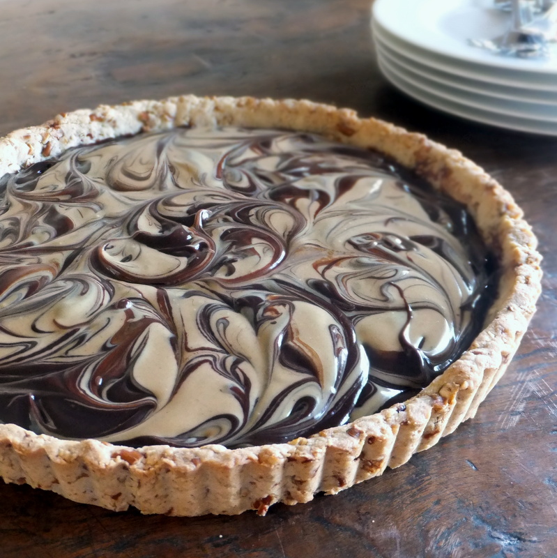 The Sweet Talker Sweet and Salty Pretzel Tart with Chocolate Ganache