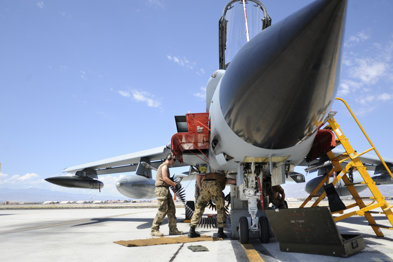 German Tornado Fighter Jets During Green Flag West Exercise Global