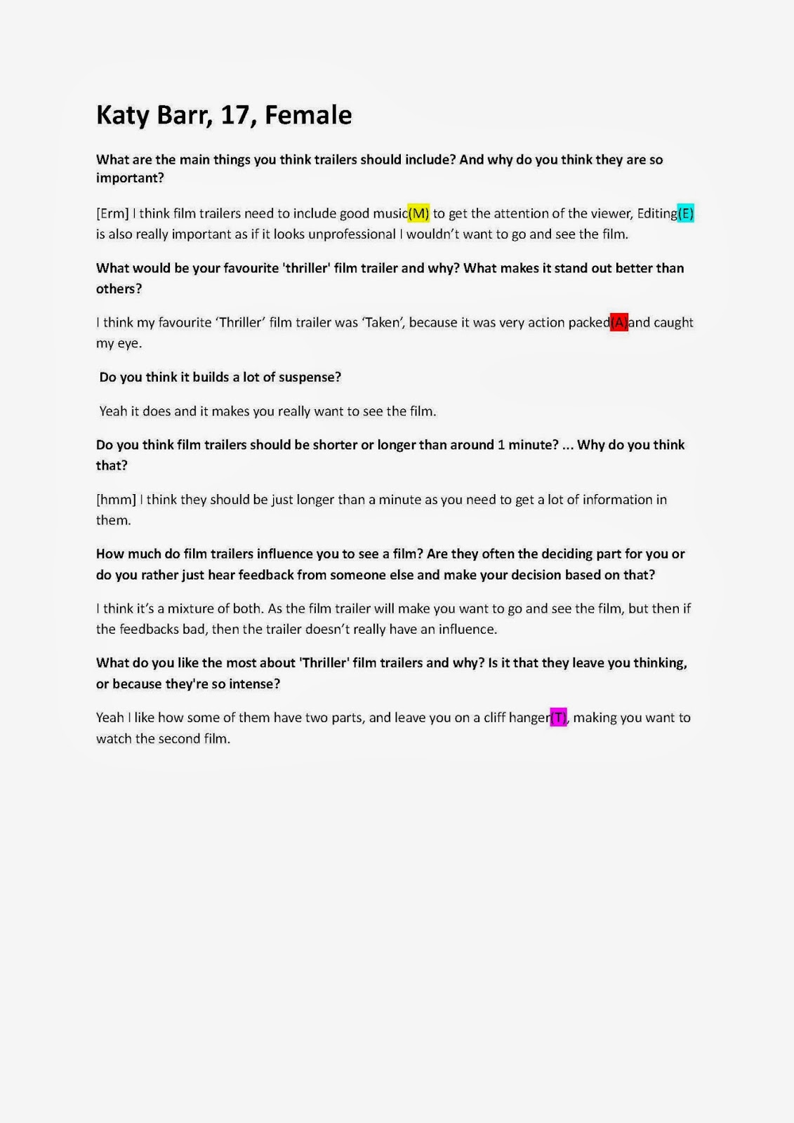 Qualitative analysis coursework