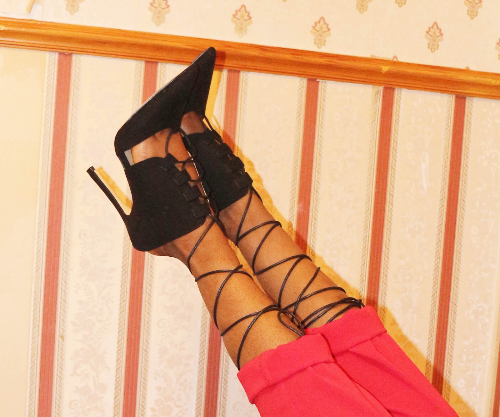 publicdesire Ivette High Heels In Black Faux Suede