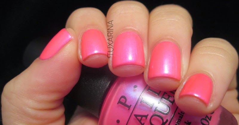 1. OPI Nail Lacquer in "Hotter Than You Pink" - wide 7