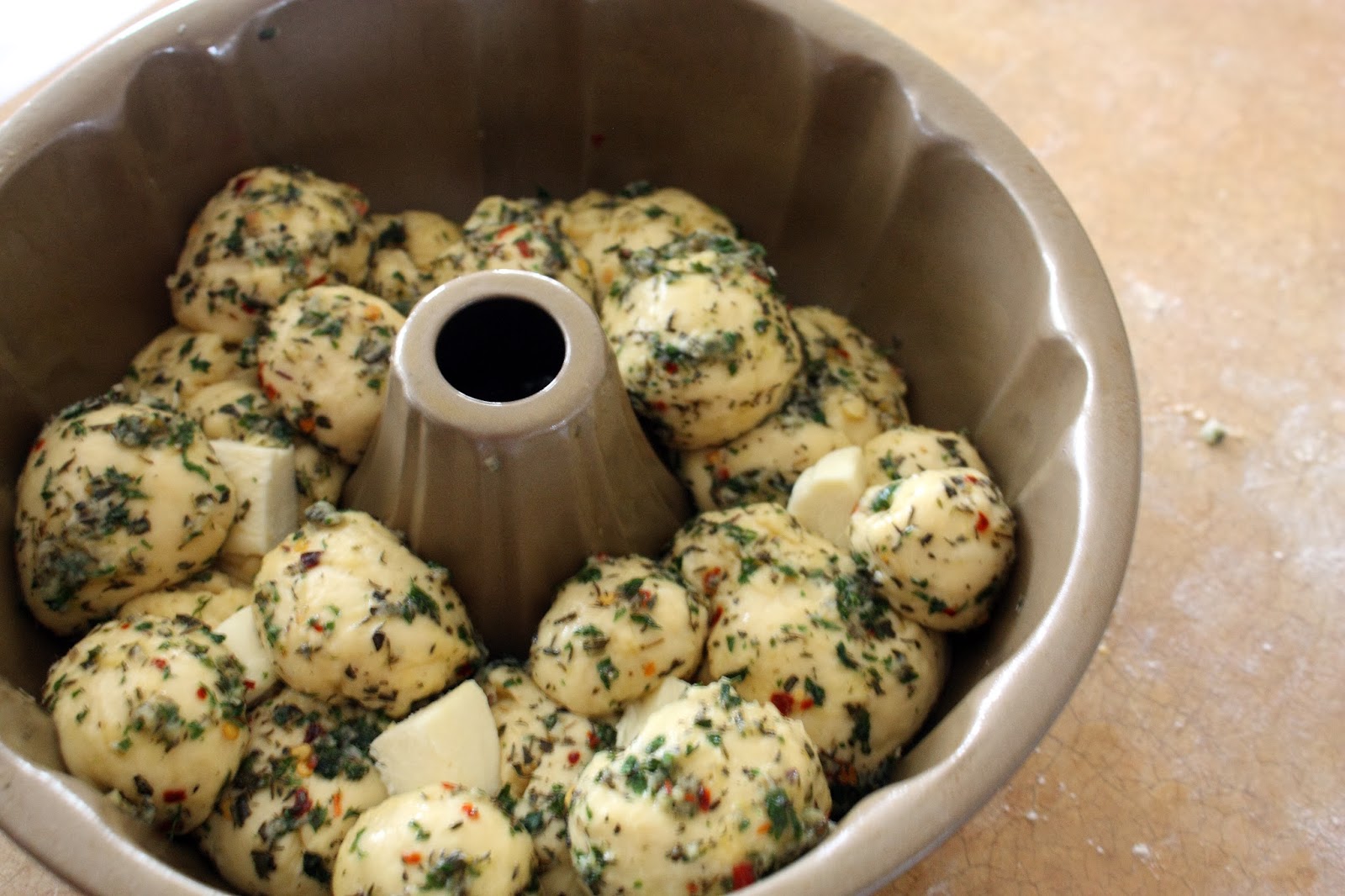 Nanna's Cookbook Savory Garlic, Herb, and Cheese Monkey Bread