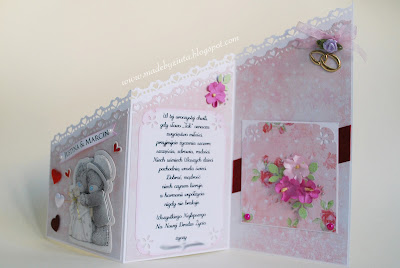 kartka ślubna składaczek card making