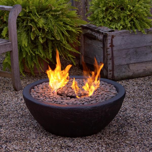 Restoration Hardware Lava Rock Propane Fire Bowl