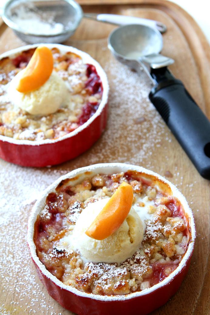 Gourmet Baking Enjoying Summer Bounty with Summer Fruit Crumble