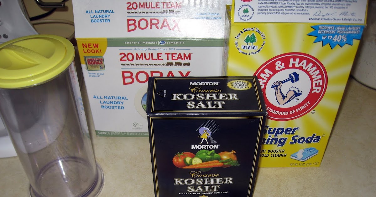 Homemade Dishwasher Detergent