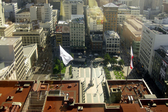 Union Square from St. Francis Hotel Union Square from St. Francis Hotel