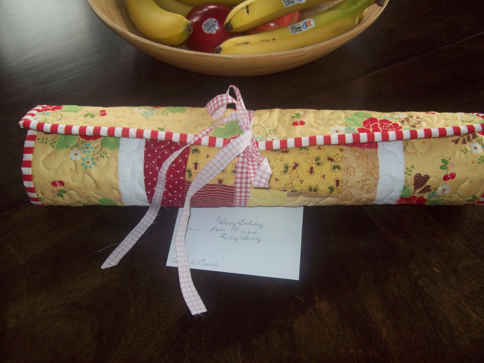 My Quilt Diet... Heat Resistant Table Runner