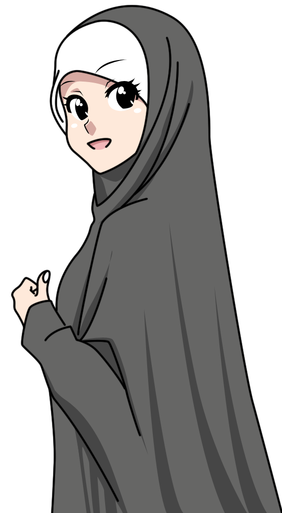 Fizgraphic Freebies Muslimah Bertudung Labuh Cantik