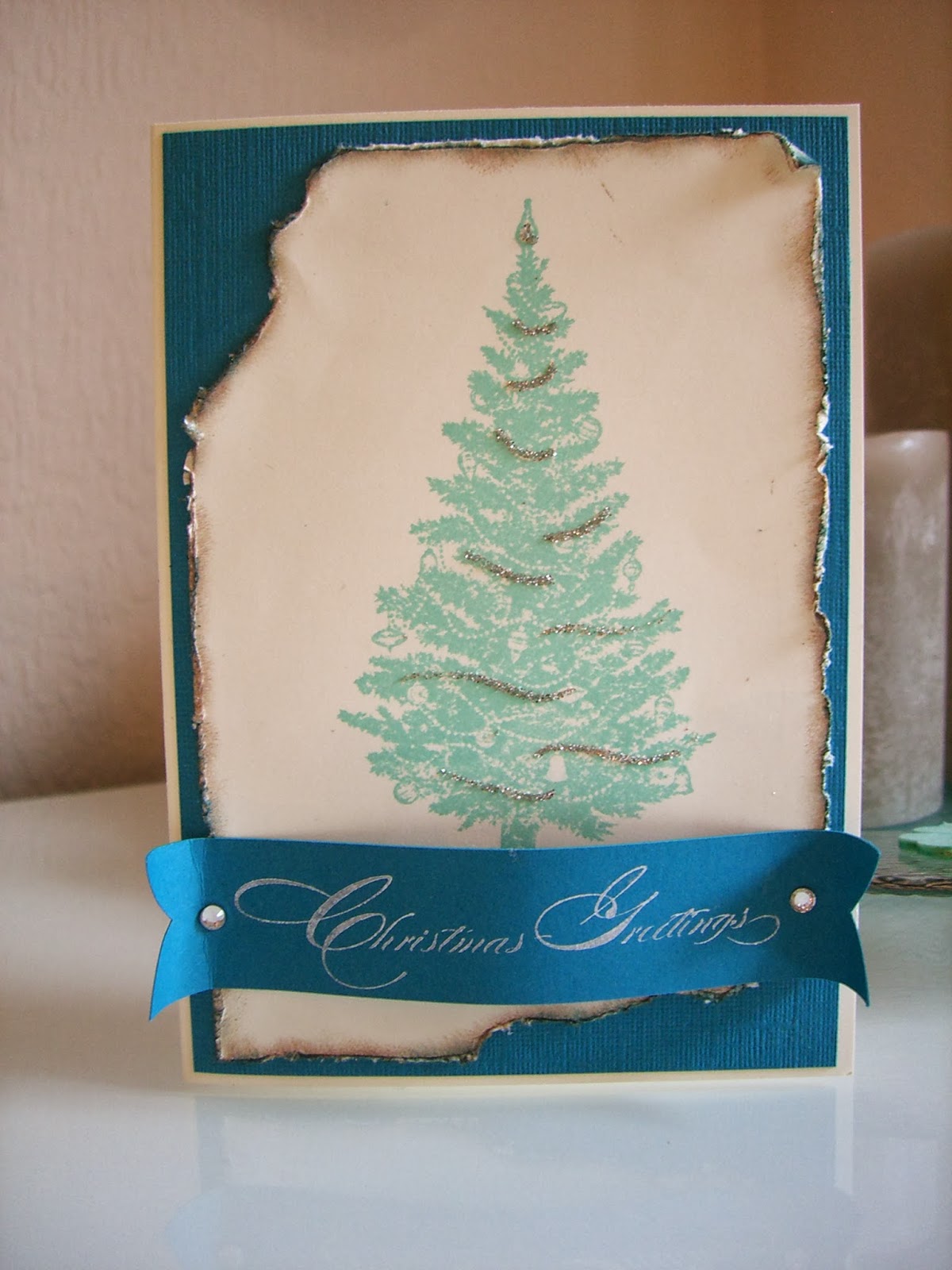 Stampin Up Weihnachtskarte Tannenbaum Special Season