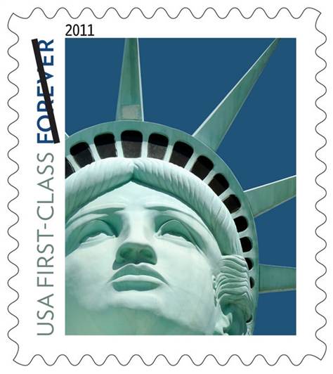 statue of liberty las vegas stamp. las vegas statue of liberty