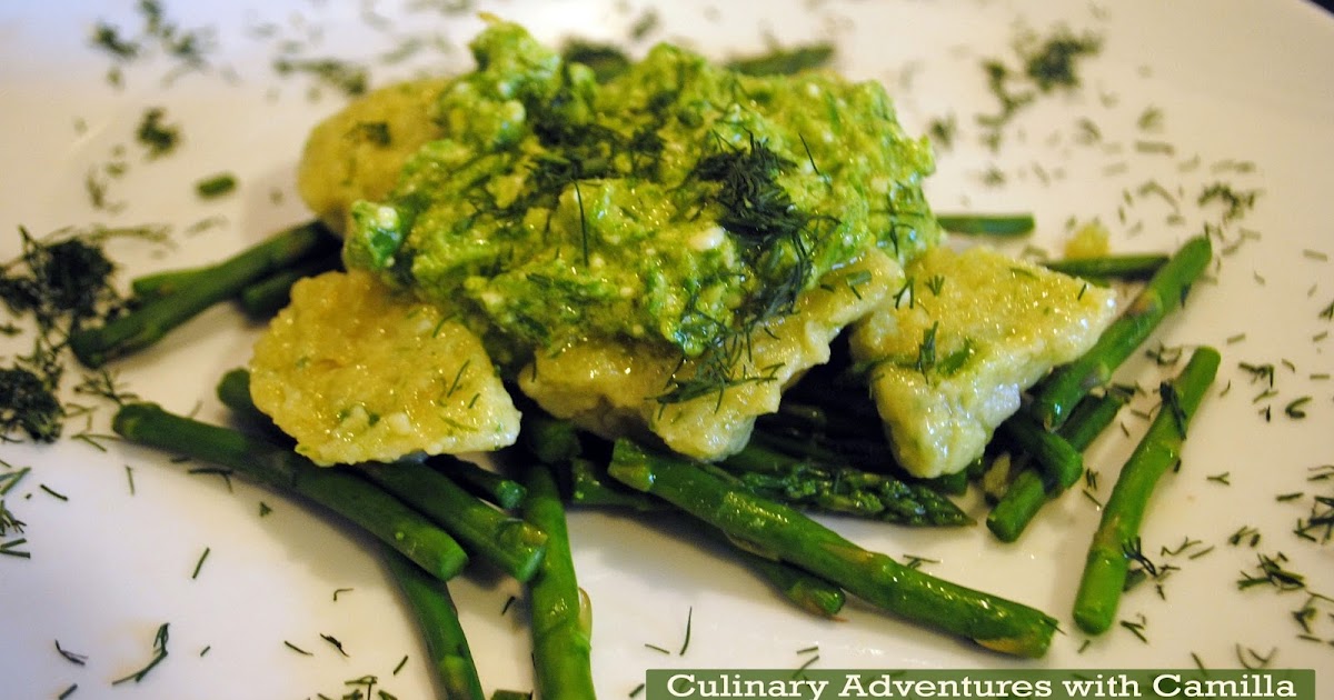 Ricotta Gnocchi with Asparagus Pesto