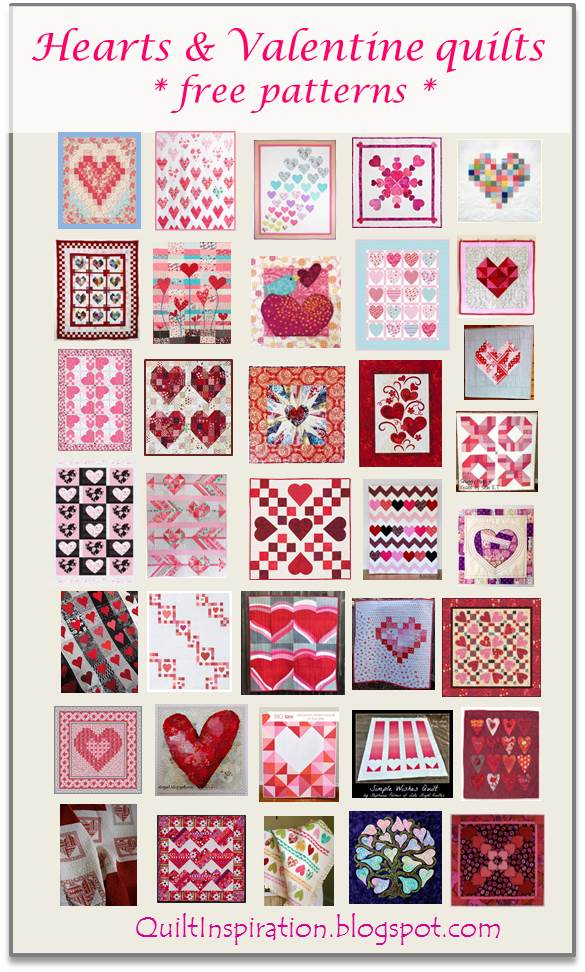 Quilt Inspiration: Free patterns for Valentine s Day!