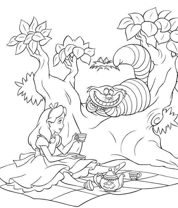 Alice Coloring Pages Alice Coloring Pages