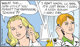 I think Tommie's actually sweating that she lost the Professor.
