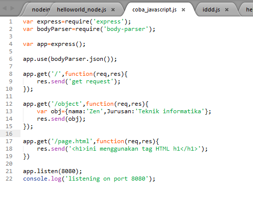 Cara Menginstal NodeJs dan Framework Express di Windows Contoh Cara Menginstal NodeJs dan Framework Express di Windows Contoh