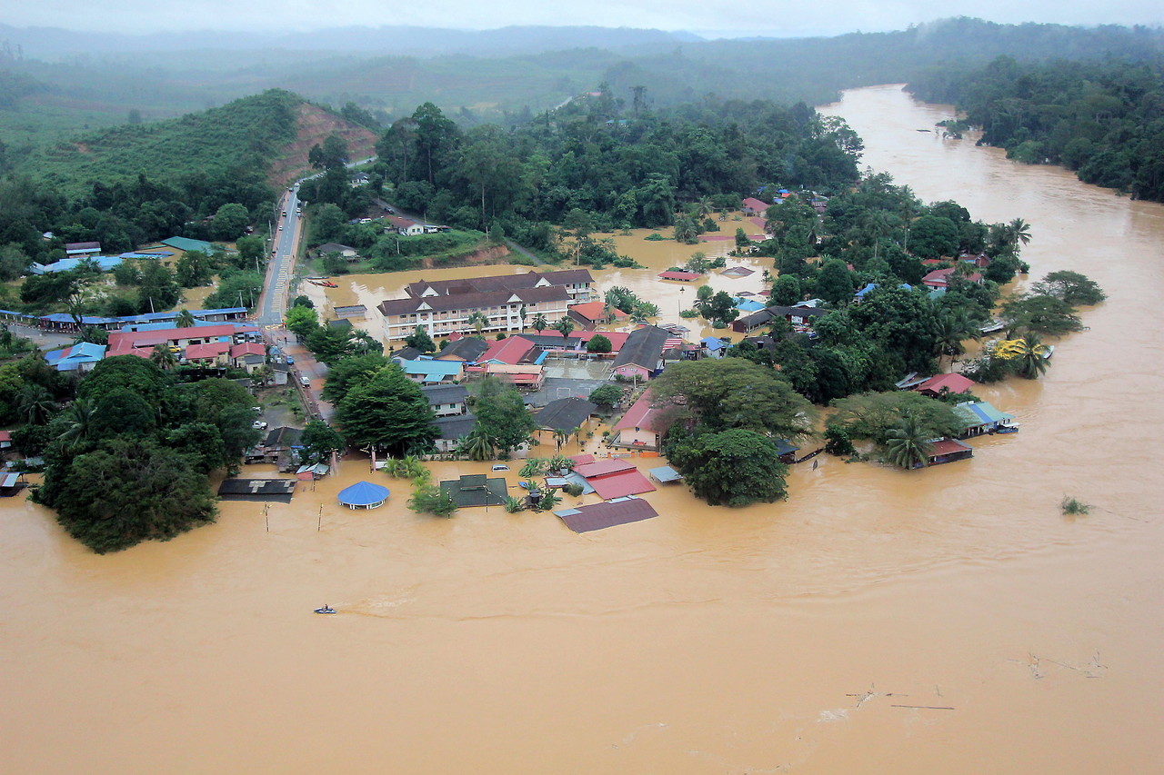 Banjir akibat hujan ekstrem di Brasil