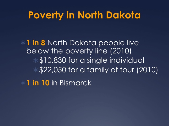 North Dakota Economic Security and Prosperity Alliance Poverty in