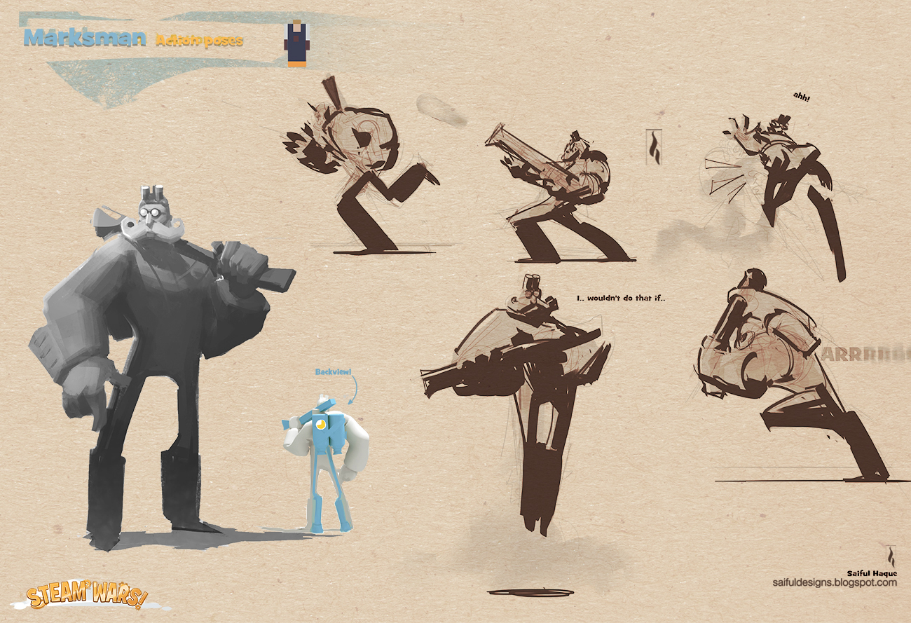 saiful haque stylized video game character design lotr video game character designs