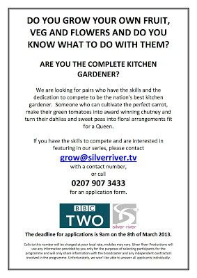 Green fingered TV opportunity…