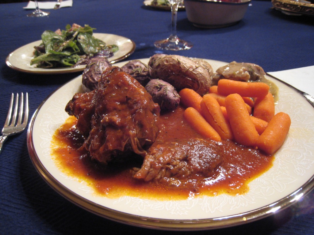 Global Grub Kokkinisto (Greek Braised Red Lamb with Tomatoes)