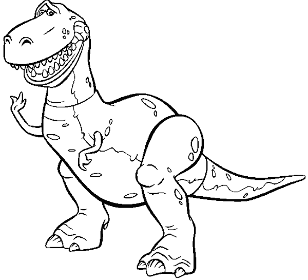 Toy Story Rex Coloring Pages