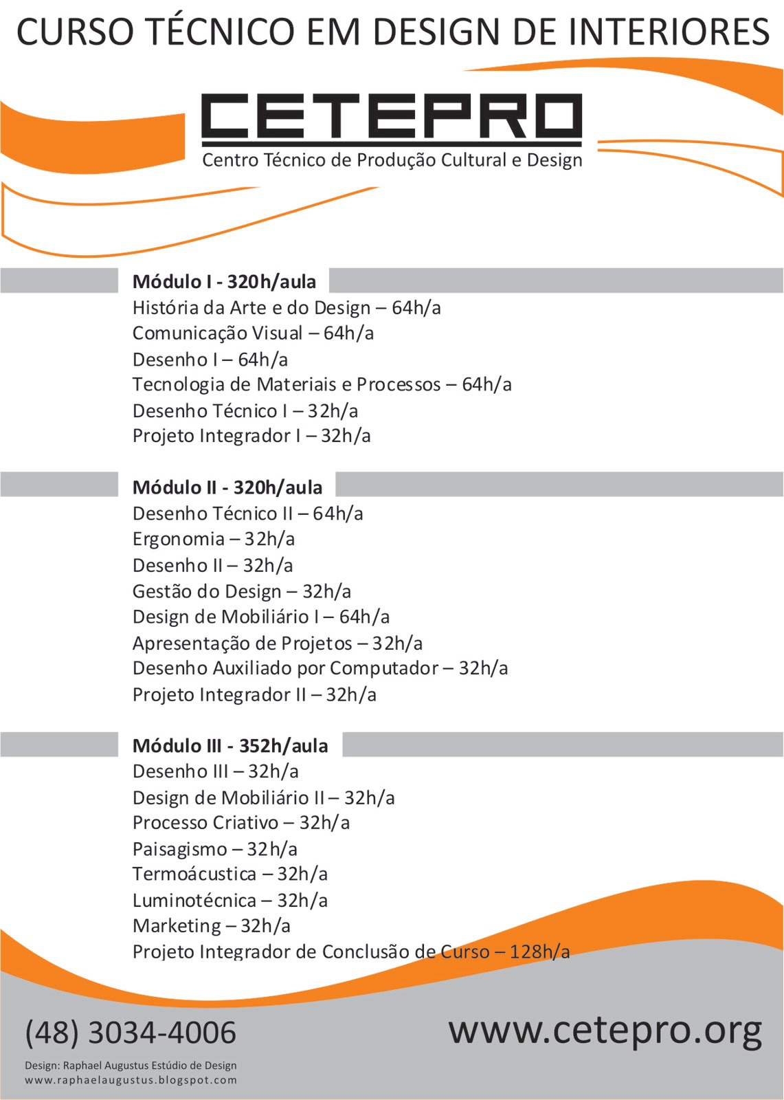 Curso tecnico design de interiores